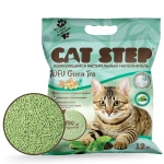 Наполнитель растительный комкующийся Cat Step Tofu Green Tea 5,62кг*12л