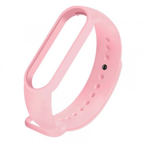 Ремешок для Xiaomi Mi Band 7 силиконовый бледно-розовый