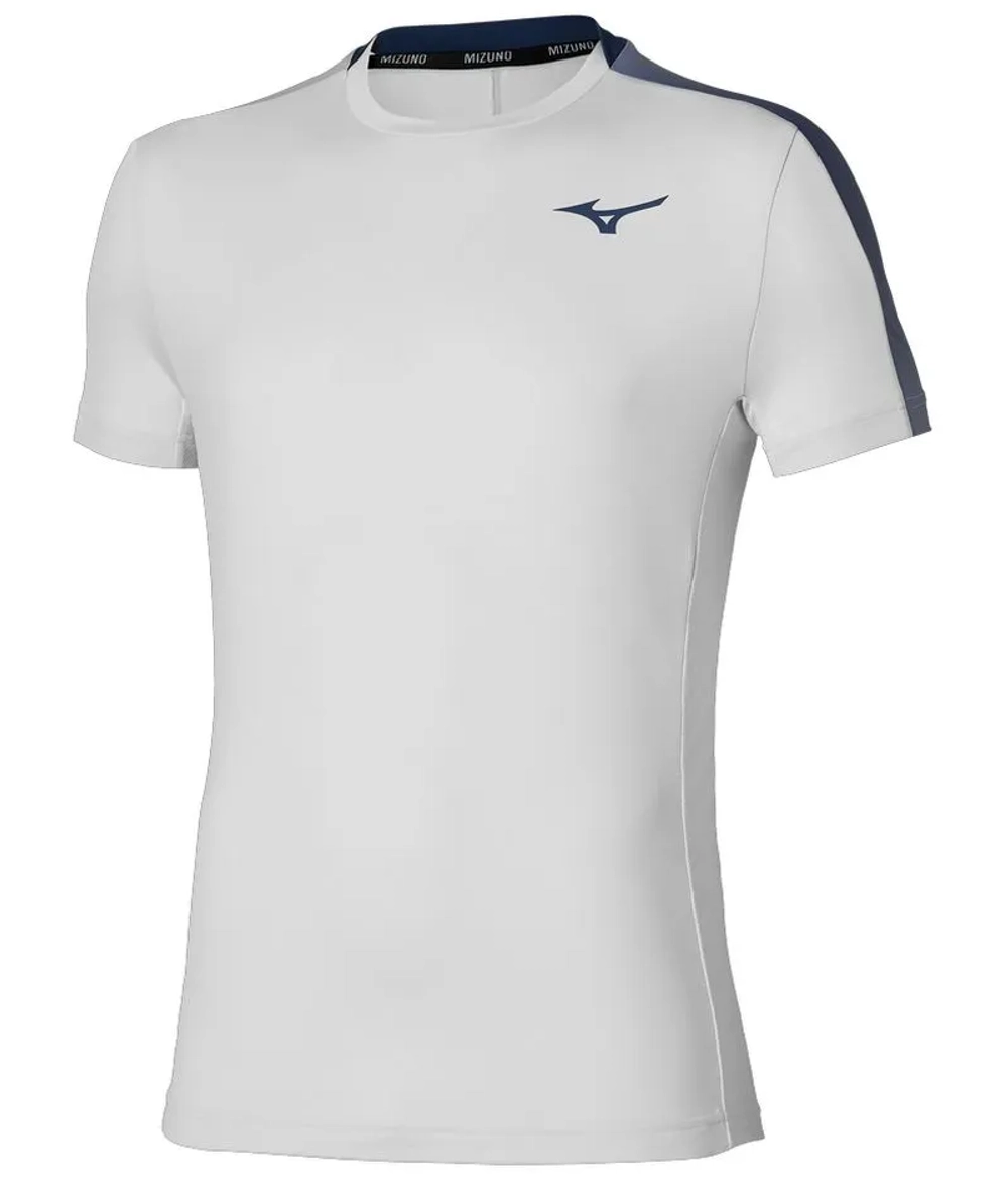 Теннисная футболка Mizuno Tennis Short-Sleeve - cloudscape