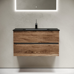 Тумба подвесная под раковину Sancos Urban, дуб чарльстон 890х450х550, арт. UR90ECH