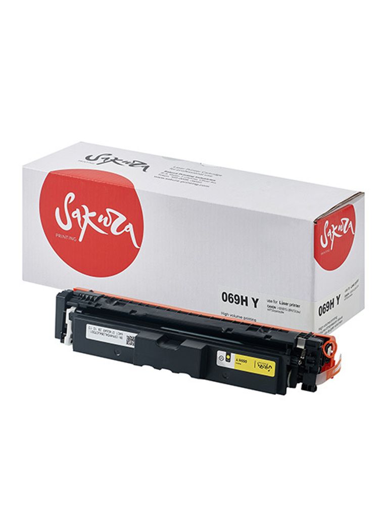 Картридж Sakura, аналог Сanon 069HY (5095C002) для LBP673Cdw/MF750C, желтый, без счетчика Картридж Sakura, аналог Сanon 069HY (5095C002) для LBP673Cdw/MF750C, желтый, без счетчика