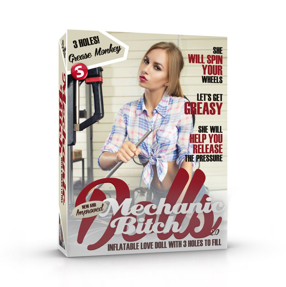 Кукла сексуальный автослесарь Mechanic Bitch (Цвет: телесный)
