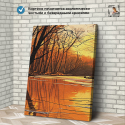 Картина karTTina "Затонувшие деревья", 150 см х 70 см