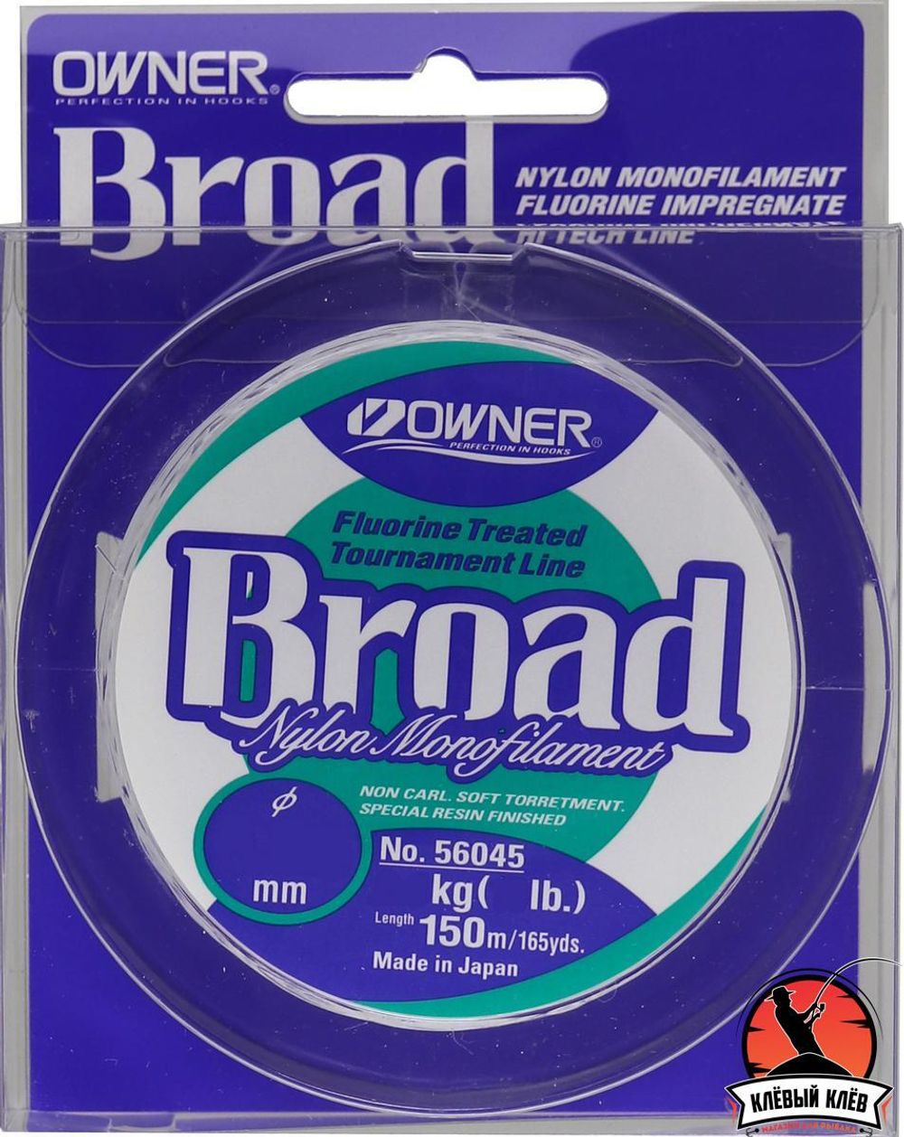 OWNER Леска Broad 150м 0.37мм 11.8кг