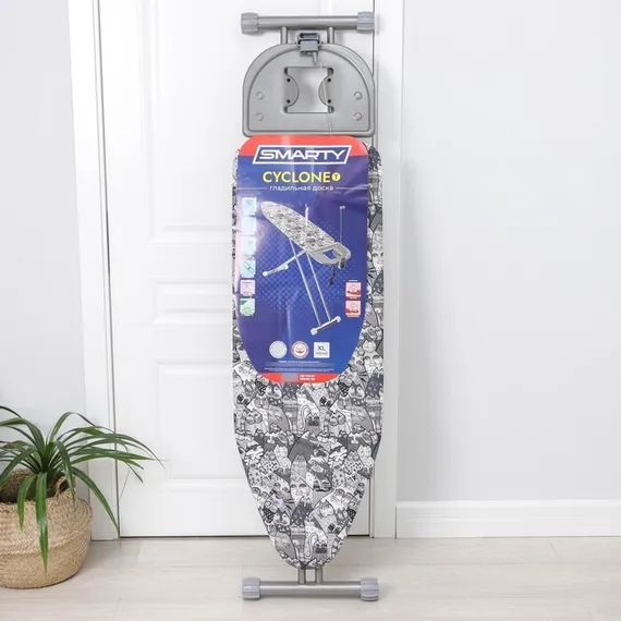 Доска гладильная SMARTY Rock Eco, металлический моноблок, 120×38 см