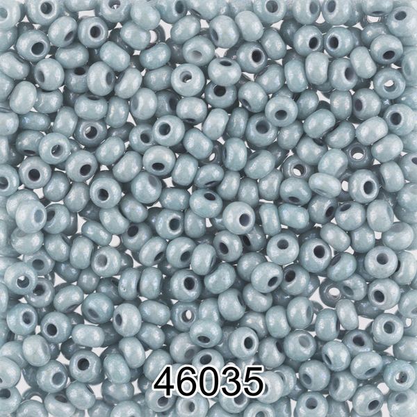 Бисер Preciosa 10/0 (2.3 мм), 500 г, 46035 (Ф455) зелено-голубой