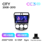 Teyes CC3 2K 10,2"для Honda City 2008-2013