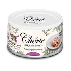 Pettric Cherie - Hairball Control Консервы для кошек Тунец с Лососем в подливе, 80гр