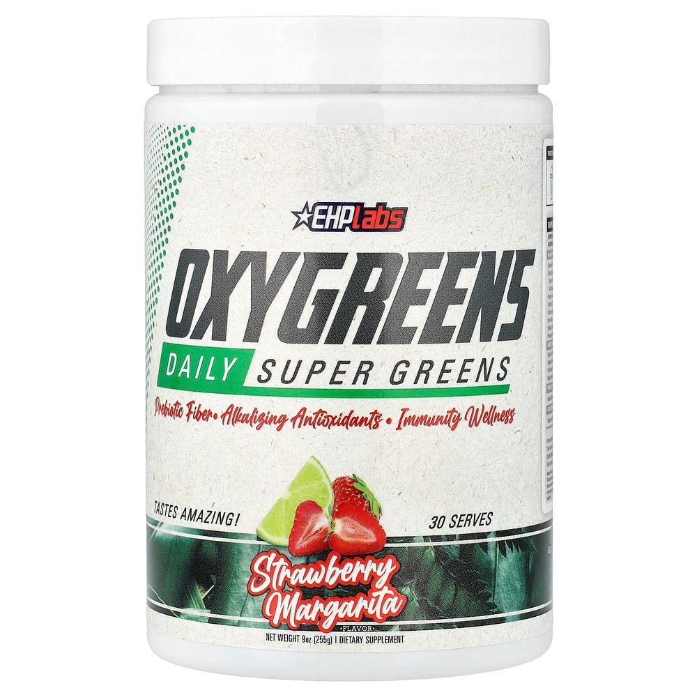 EHPlabs, OxyGreens, Daily Super Greens, клубника и маргарита, 255 г (9 унций)
