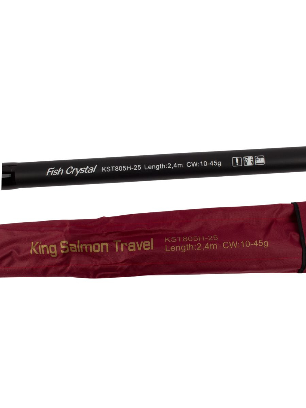 Удилище спиннинговое King Salmon Travel, 5 секции, длина 2,40 м, тест 10-45 г