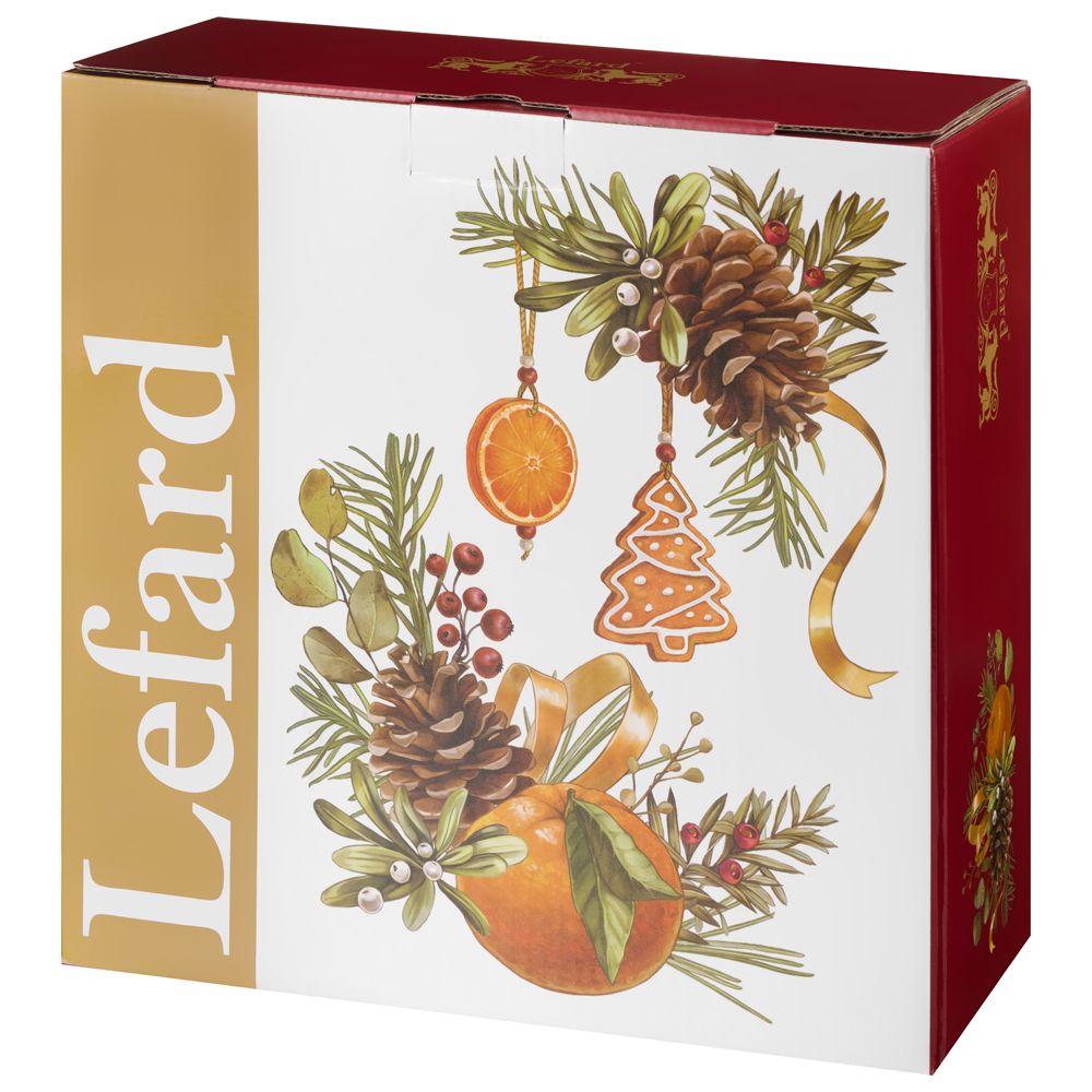 БЛЮДО ДВУХЪЯРУСНОЕ LEFARD "МАНДАРИН" 25,5*2,1 СМ (КОР=12ШТ.)