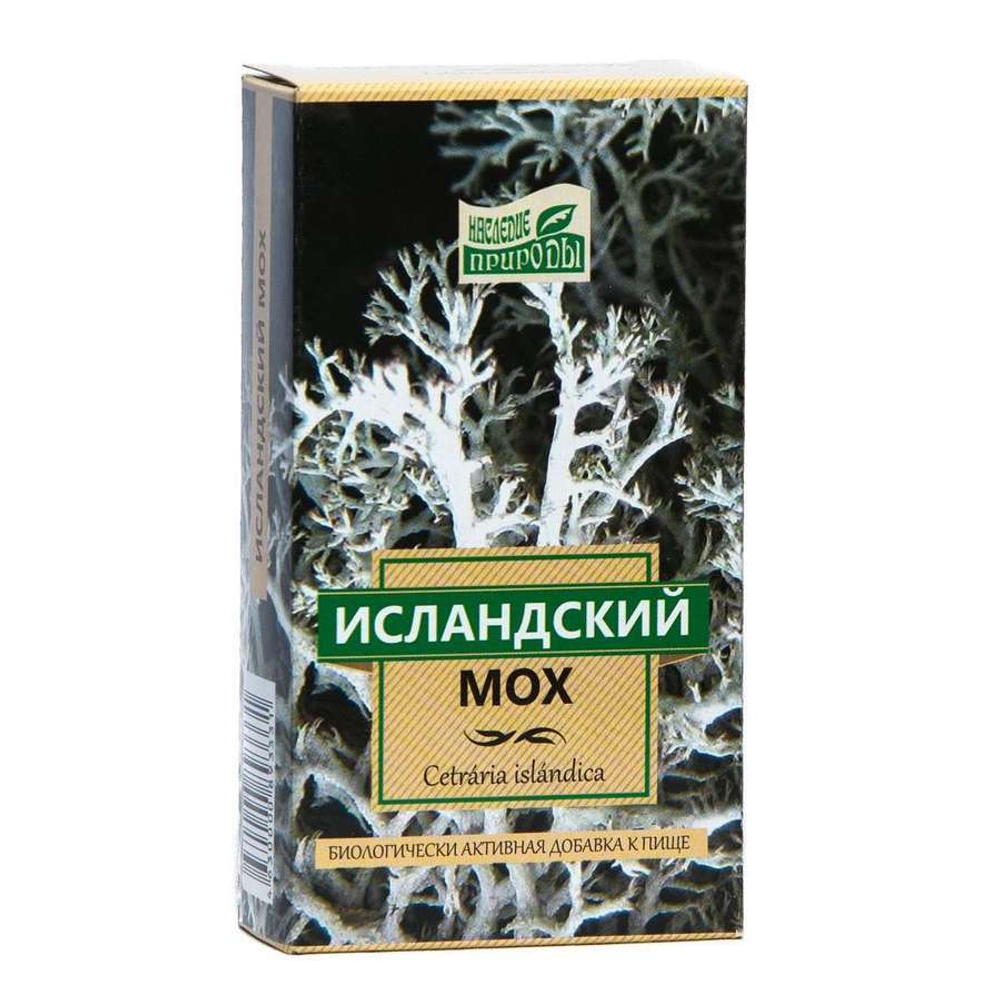 Исландский мох (цетрария исландская) 30 г Наследие природы
