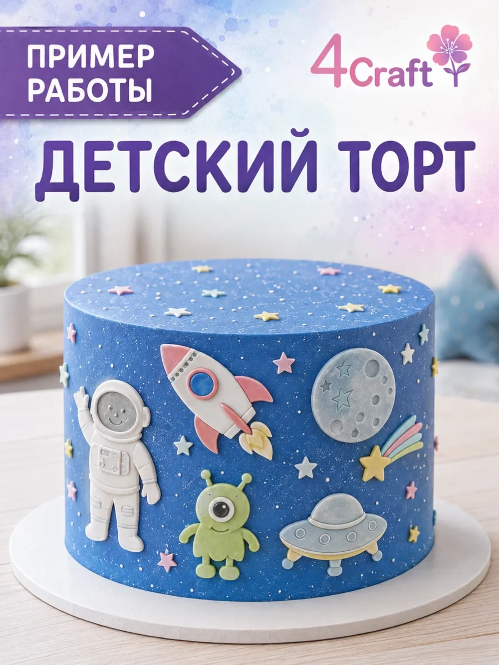 Молд силиконовый для творчества "Космическое путешествие"