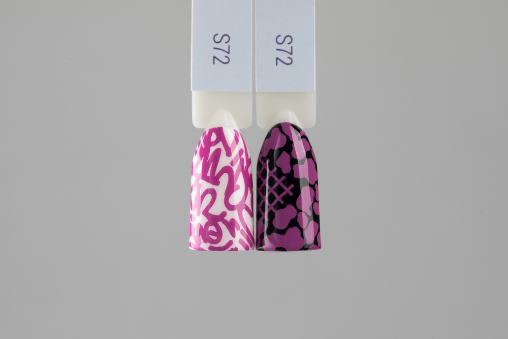 Swanky Stamping, Лак для стемпинга S72 - Ягодный (6 мл
