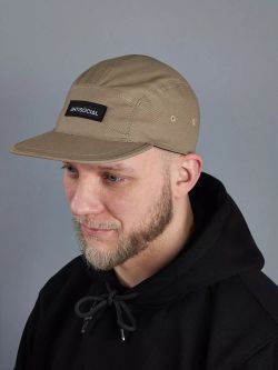 Кепка 5 panel patch Песочная