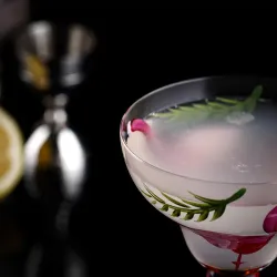 Рюмка коктейльная 365 мл "Flamingo" декор d 10,7 см h18 см Cocktail Week P.L. [6]