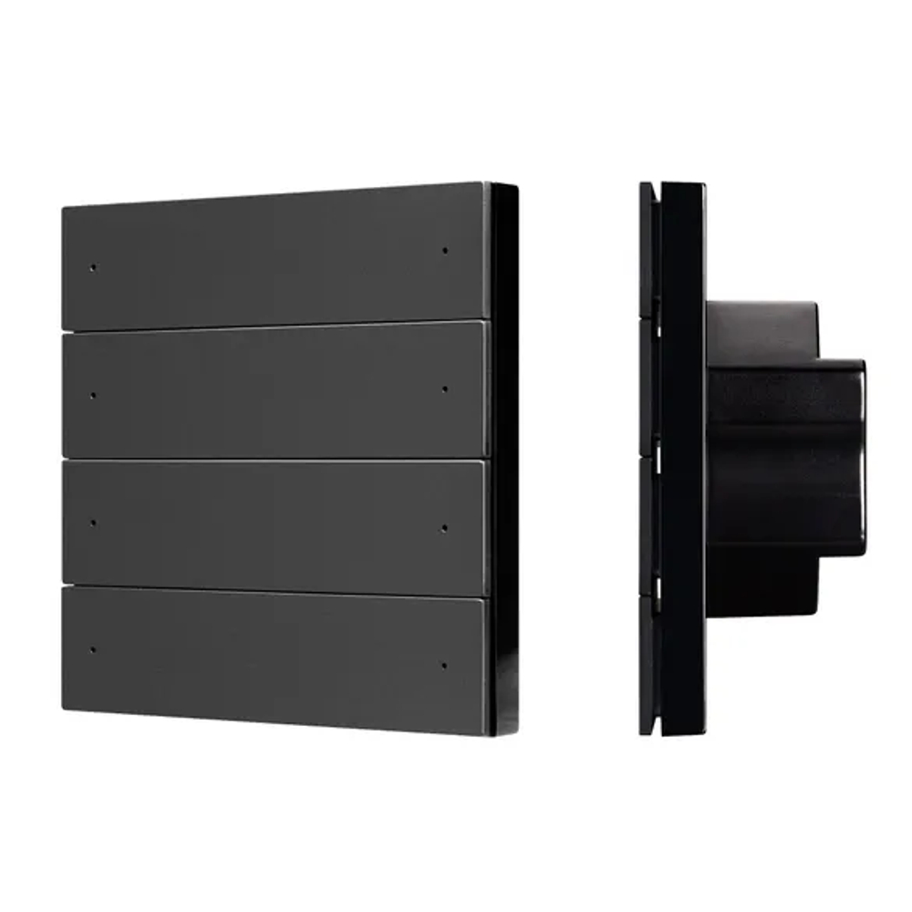 INTELLIGENT ARLIGHT Кнопочная панель SMART-DMX512-801-22-8G-8SC-DIM-IN Black (230V, 2.4G) (IARL, IP20 Пластик, 5 лет) 039316