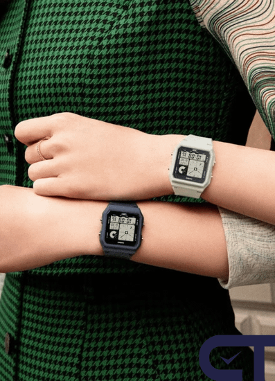 Casio LF-20W-8A2 — женские цифровые часы с мировым временем и пятью будильниками