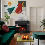 Каминокомплект Real Flame Lindelse 26 BLM с очагом Moonblaze Deluxe Black