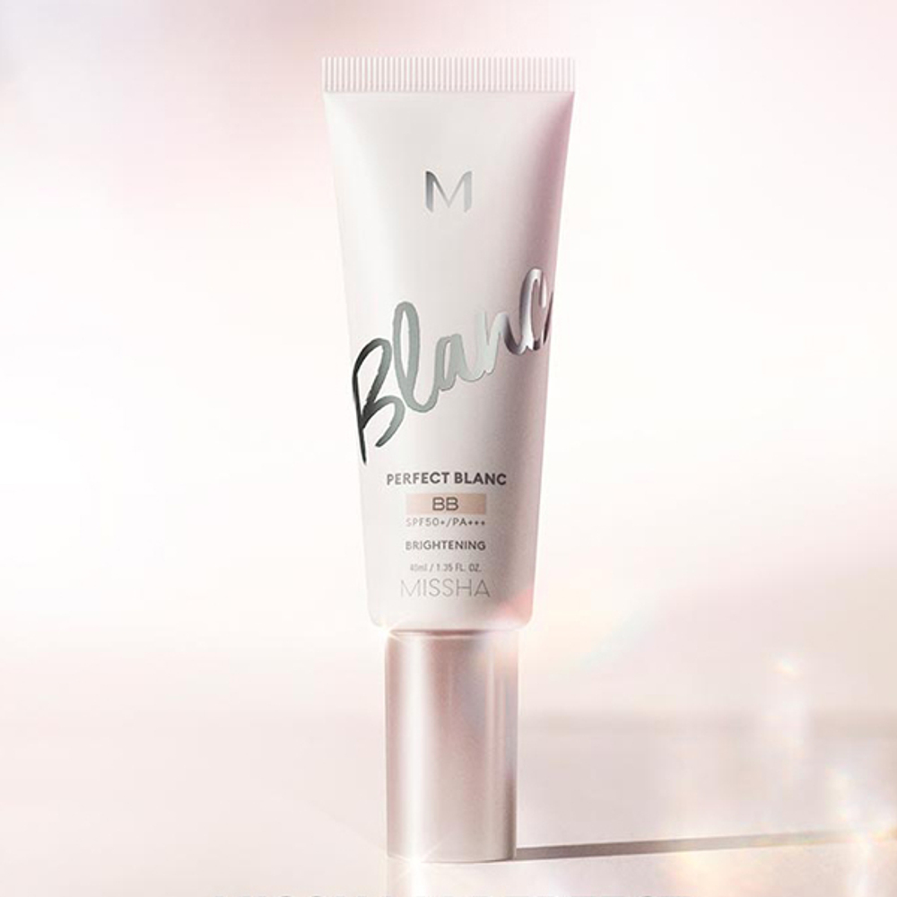 BB-крем осветляющий с эффектом сияния Missha Perfect Blanc BB Cream Brightening SPF50+ / PA+++ #19 Rosy, 40мл