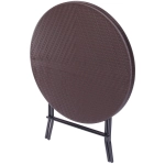 Стол кемпинговый складной SN-R80R,80*74 см. кофейный