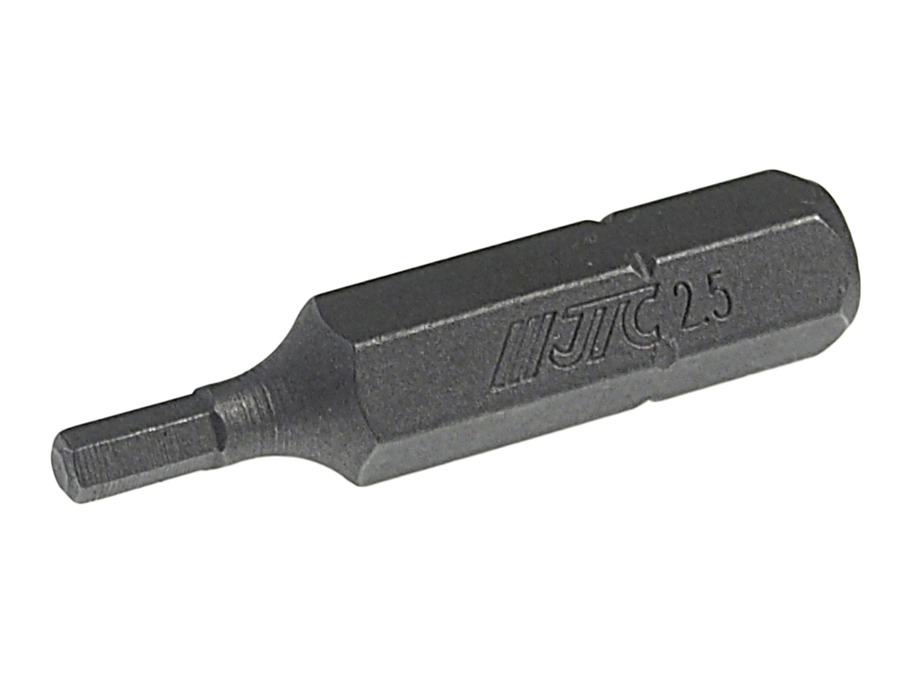Бита HEX H2.5х30мм 1/4" DR 6-ти гранная JTC