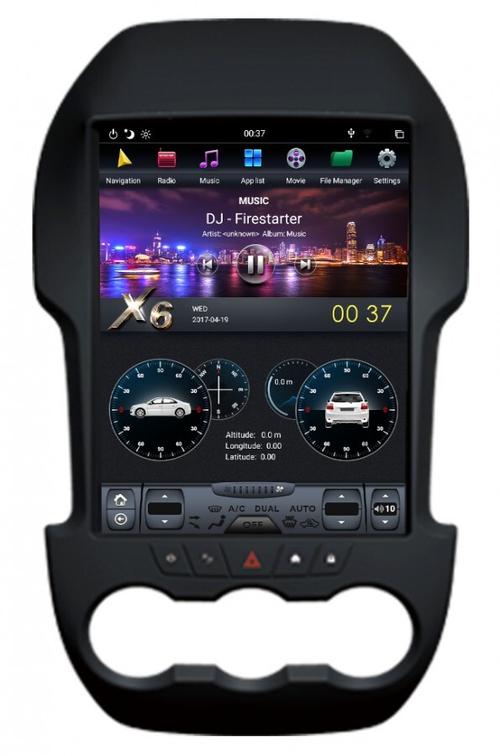 Магнитола для Ford Ranger 2011-2015 - Kuberg ZF-1248-DSP ("Тесла-Стиль") на Android 9
