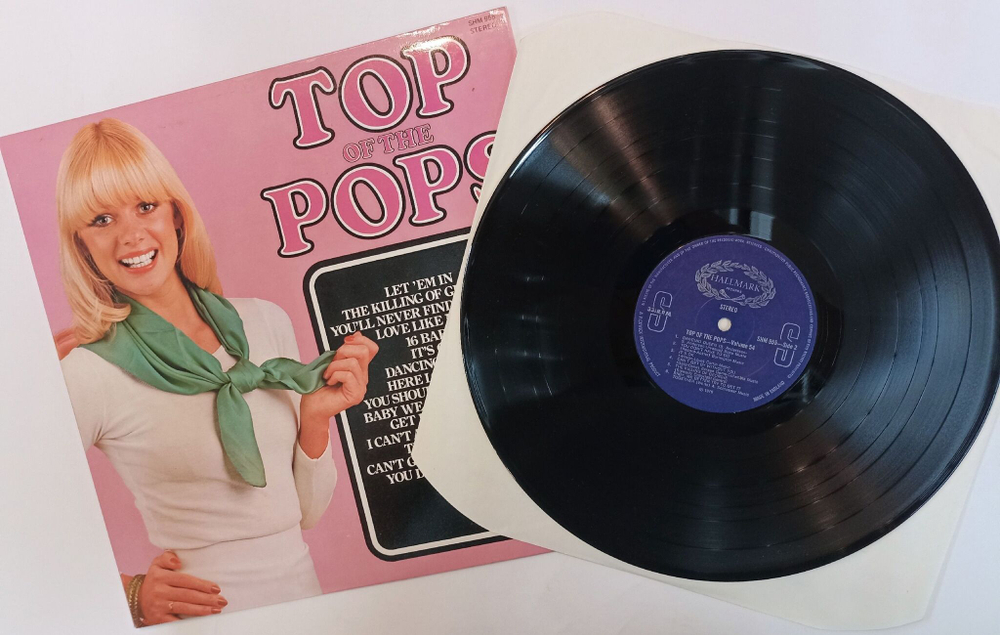 Винтажная виниловая пластинка LP Top Of The Pops Volume 54 (UK 1976)