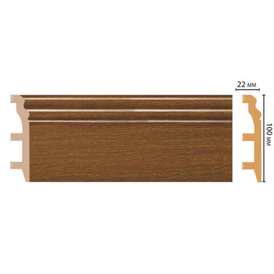 Плинтус Decomaster D232 D232-85 ДМ
