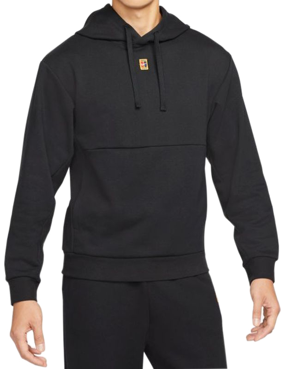 Мужская теннисная кофта Nike Court Fleece Tennis Hoodie M - black