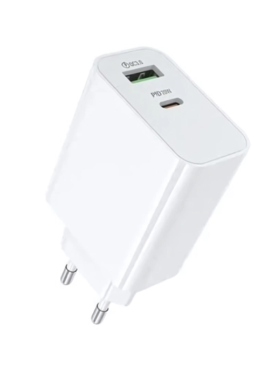 Зарядное устройство BOROFONE BA106A PD20W+QC3.0 White