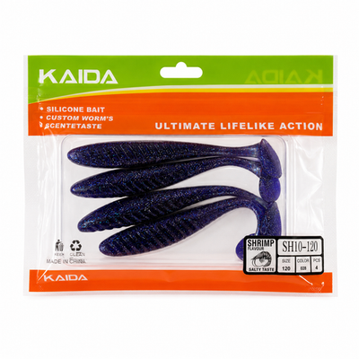 Набор силиконов KAIDA SH10-120 12см 4шт COL028 №88