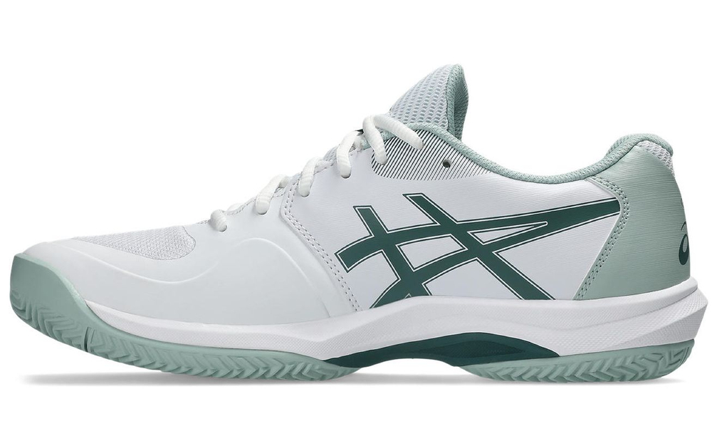 Мужские теннисные кроссовки Asics Game FF Clay/OC - white/dark neptune