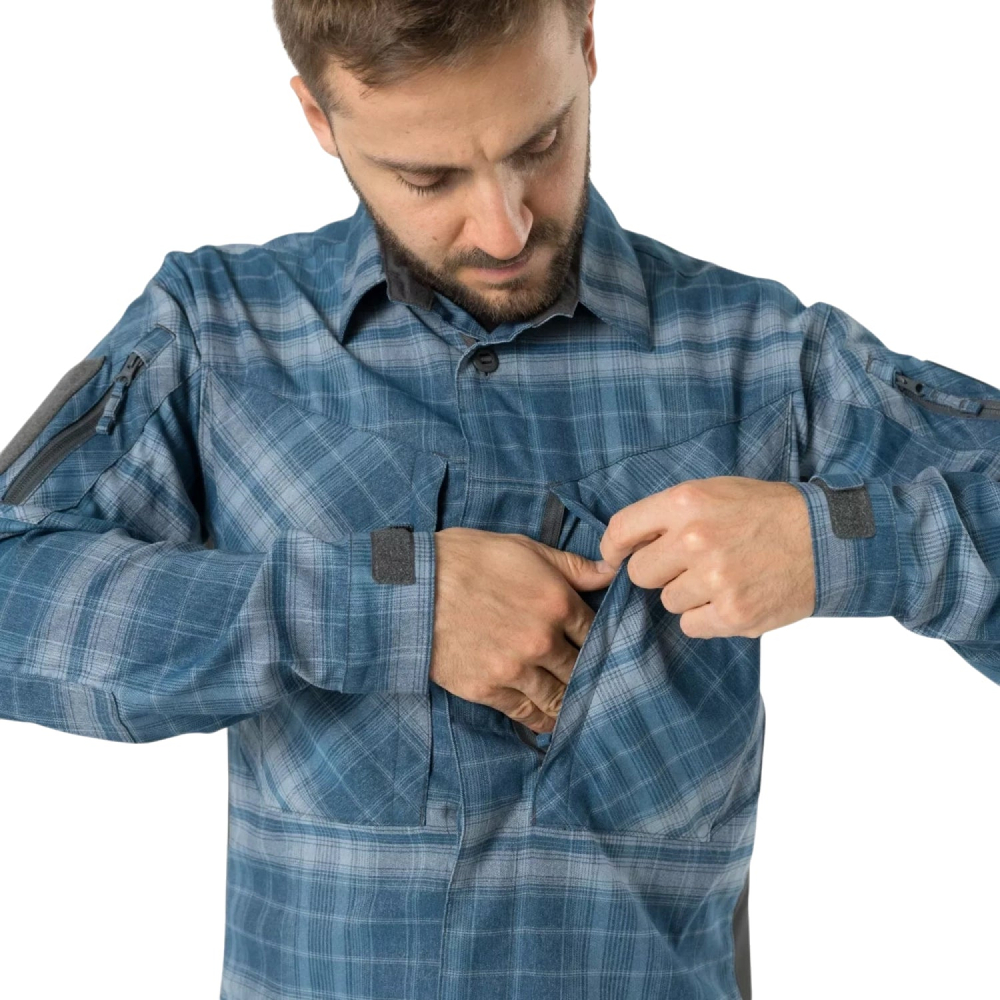 Рубашка Helikon-Tex MBDU Shirt Western Blue Plaid (3XL/Regular, Western Blue Plaid)