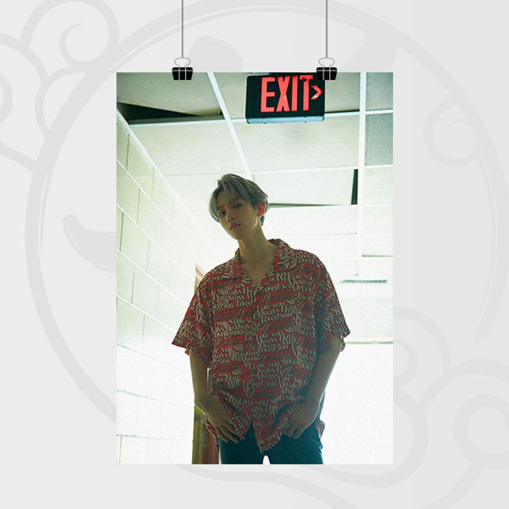 Постер А4 - BAEKHYUN (EXO) - City Lights