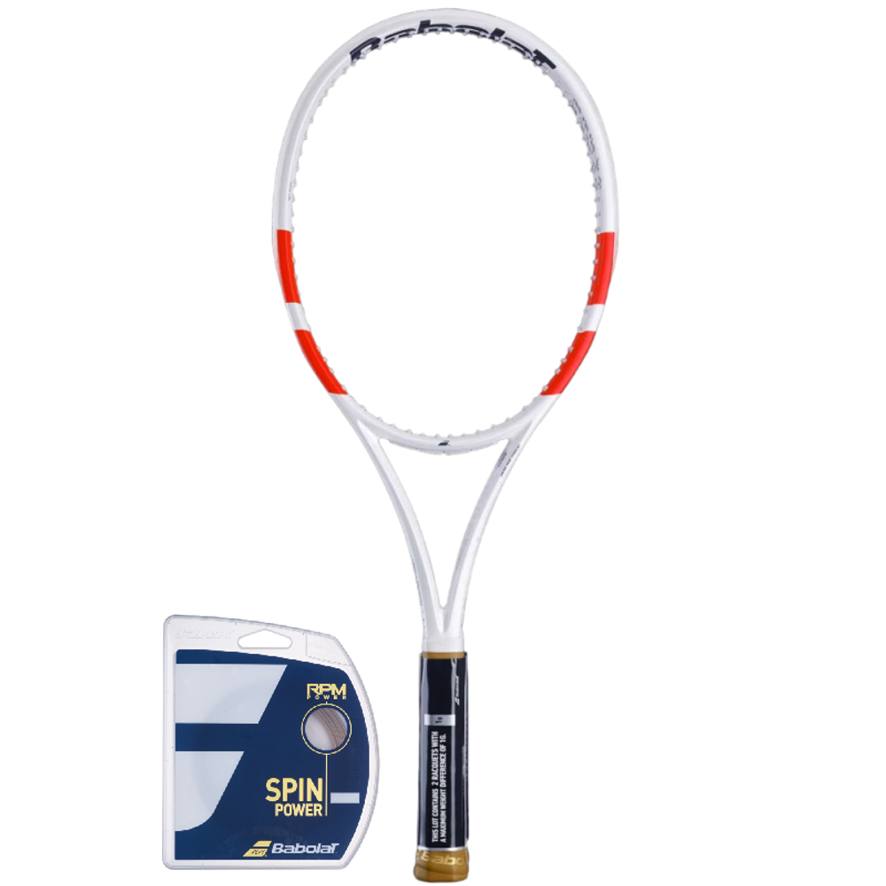 Теннисная ракетка Babolat Pure Strike 97 2 Pack + Струны + Натяжка