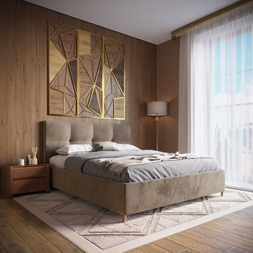 Двуспальная кровать с подъемным механизмом Оптима, 160х190