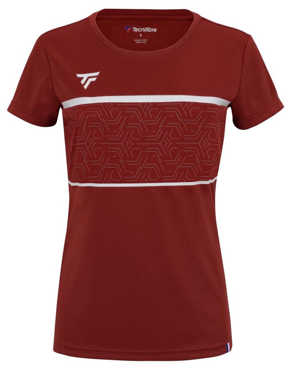 Детская футболка Tecnifibre Team Tech Junior - cardinal