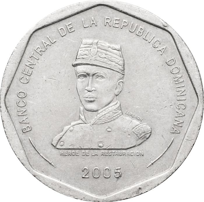 25 песо 2005 Доминикана