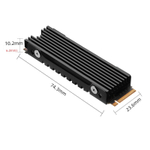 Радиатор SSD FinalCool M.2, для PS5, алюминиевый, пассивное охлаждение, 74х24х10 мм