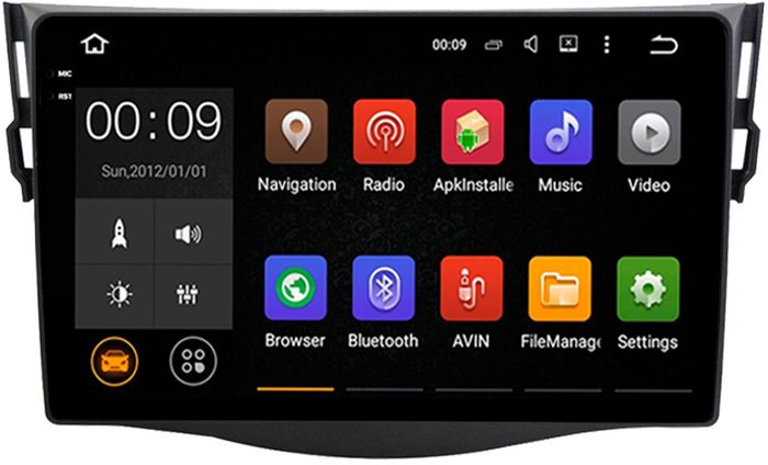 Магнитола для Toyota RAV4 30 2005-2012, Vanguard - AIROC 2K RX-1140 Android 13, Быстрая, QLed+2K, CarPlay, SIM-слот