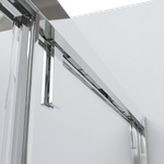 Душевая дверь Lugano VDS-1L120CGB-1, 1200, черный, стекло тонированное