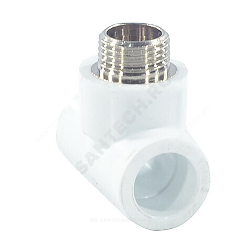 Тройник PP-R комбинированный белый Дн 25х3/4" НР PRO VALFEX 10128025-PRO
