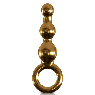 Анальный фаллоимитатор ICICLES Gold Edition G-Spot и P-Spot G10 золотой (Цвет: золотой)