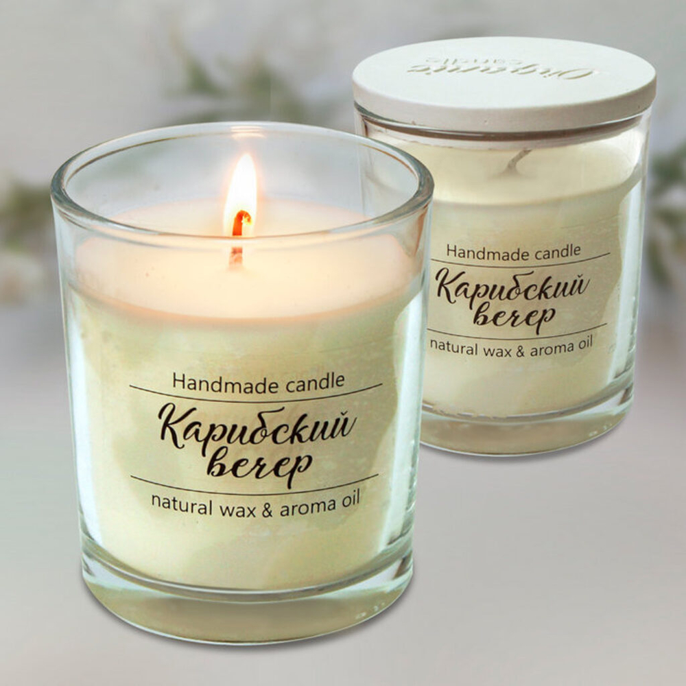Свеча ароматизированные Карибский вечер (в стекле)