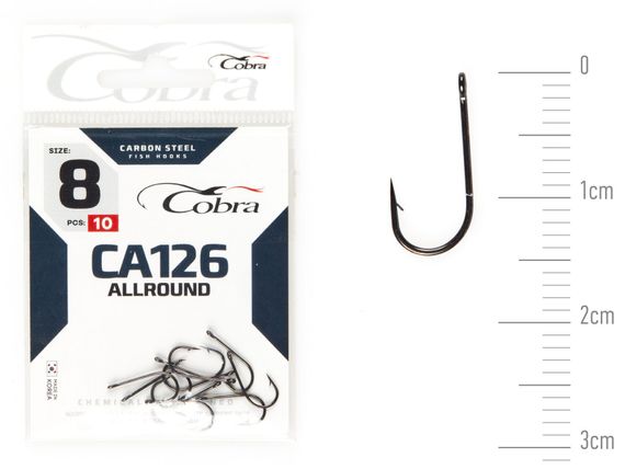 Крючки Cobra ALLROUND CA126 №8, 10 шт.