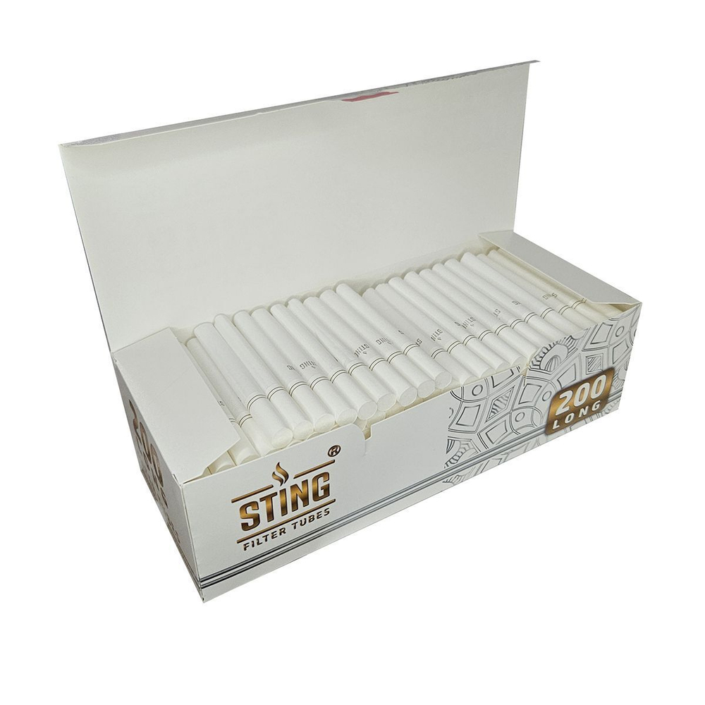 Гильзы для сигарет "Sting" White Long 200шт