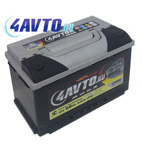 Купить Аккумулятор 6СТ-66 А.ч., о.п., R+, 4AVTO.RU
