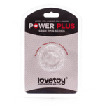 Прозрачное кольцо с лучиками POWER PLUS Cockring (Цвет: прозрачный)