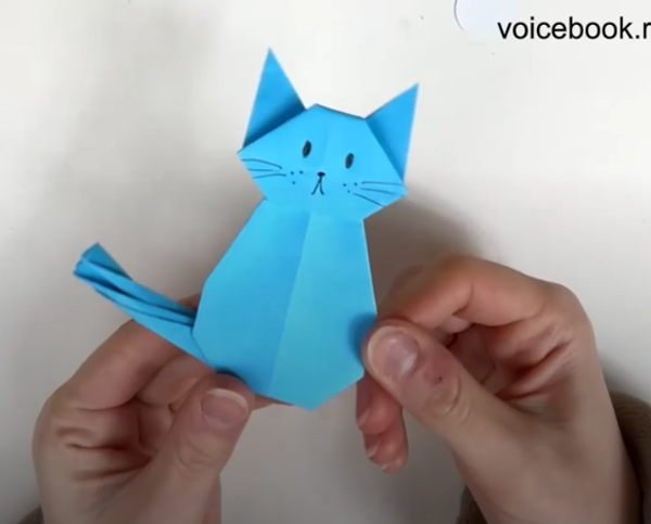 Складываем котенка-оригами Складываем котенка-оригами